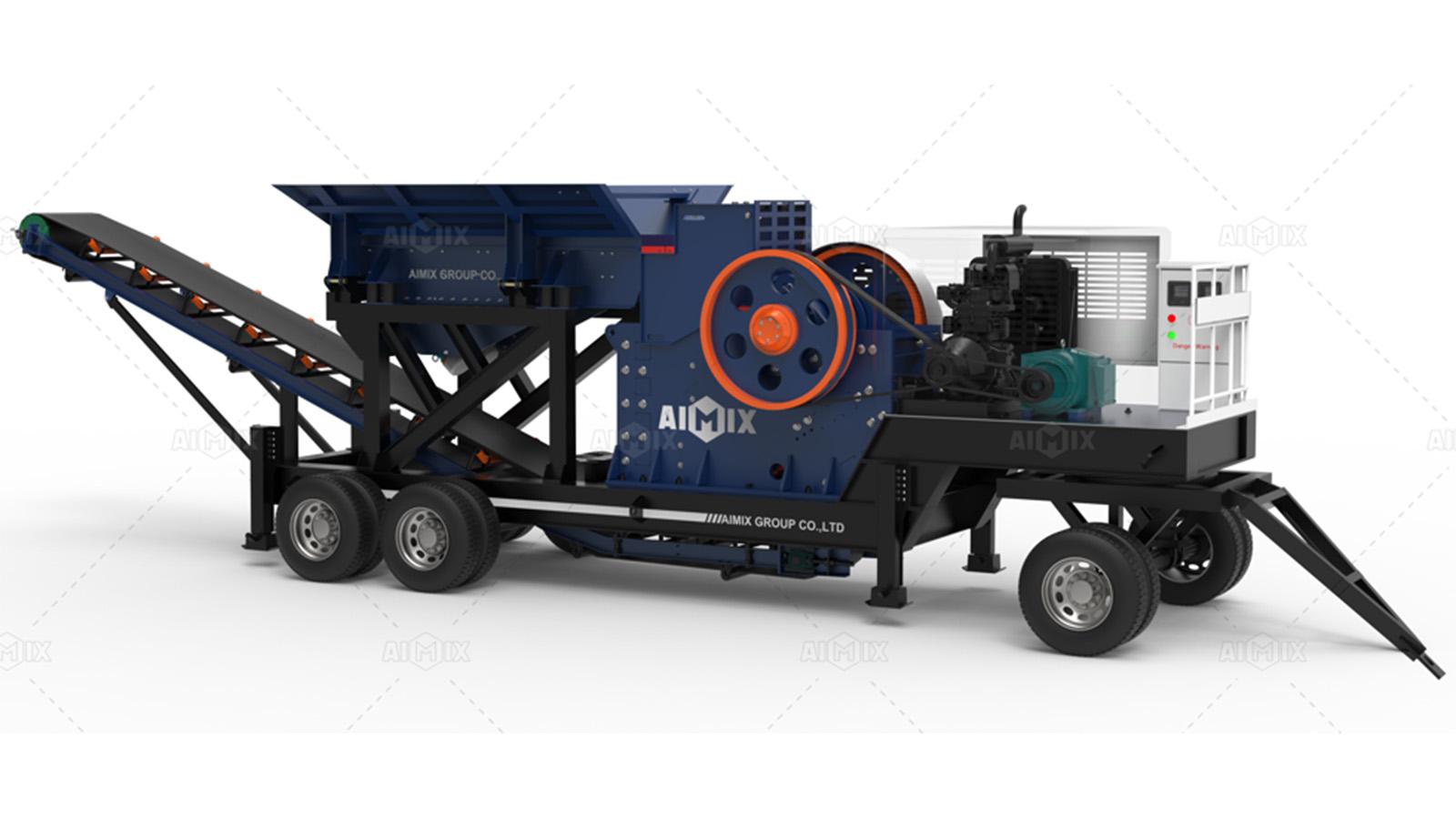 30tph diesel small portable jaw crusher for roadbase
