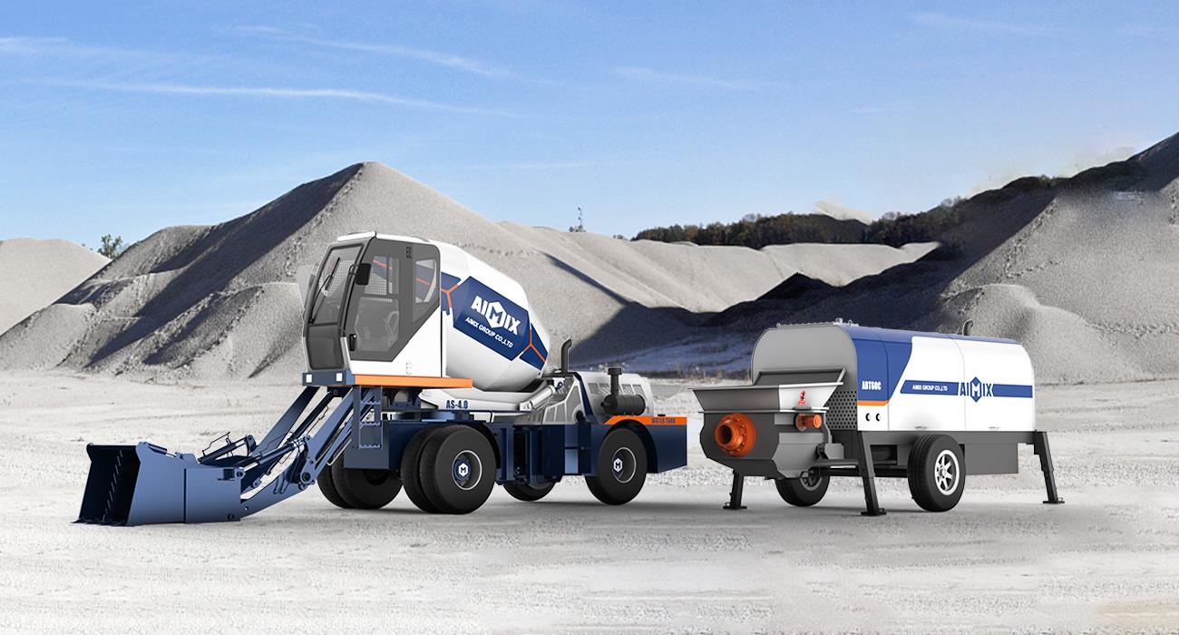 4 0 m self loading mixer truck with concrete pump